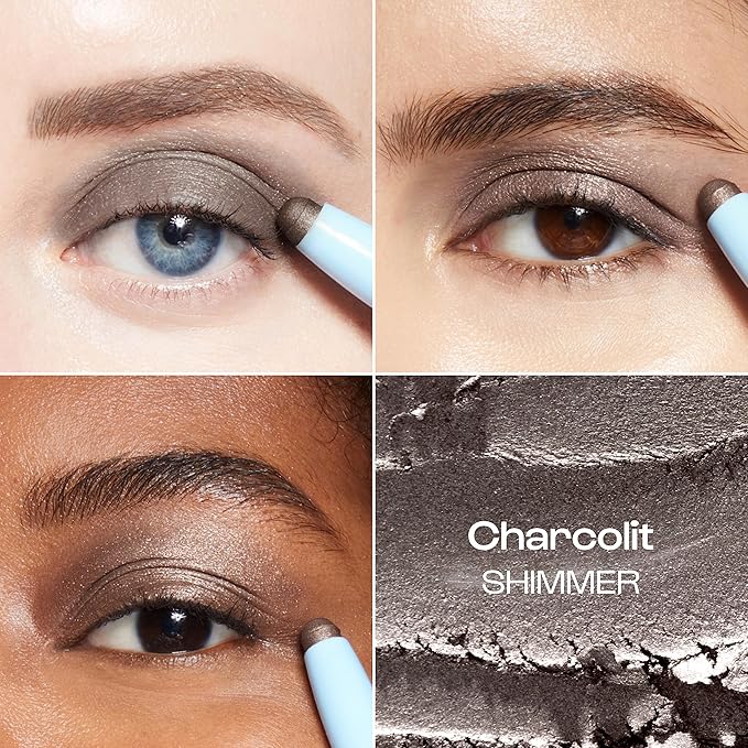 ALLEYOOP 11th Hour Cream Eyeshadow Sticks Bundle - Taupe Dollar (Matte) & Charcolit (Shimmer) - Waterproof, Smudge-Proof, Crease-Proof Eyeshadow for Over 11 Hours