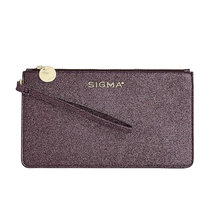 Sigma Beauty Obsessed Makeup Brush Set – Set of 5 Face & Eye Makeup Brushes for All Over Application, For Eyes, Blending, Setting & Foundation, Includes Clutch-Style Small Makeup Bag