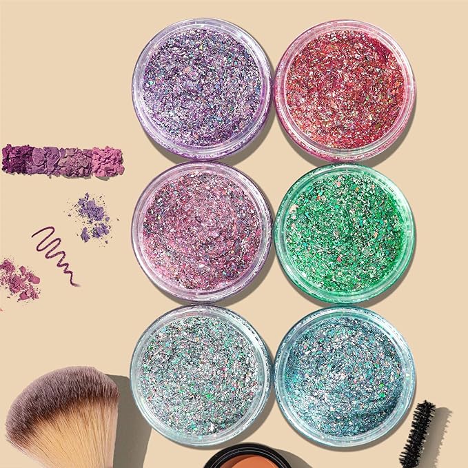 Eternal Moment 36 Pack 3 OZ Plastic Jars Round Clear Cosmetic Container Jars with Lids, Perfect for Lotion, Cream, Ointments, Makeup, Eye Shadow, Rhinestone, Samples, Pot, Travel Storage