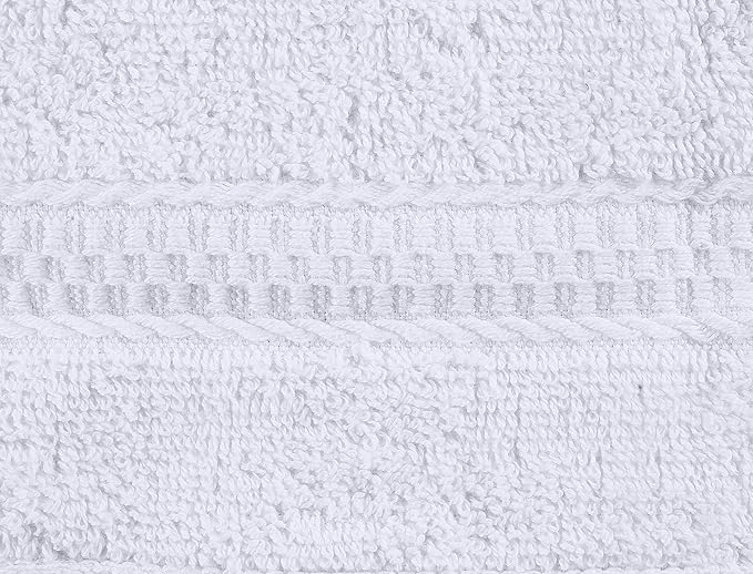 Utopia Towels 12 Pack Premium Wash Cloths Set, 12 by 12 Inches, 100% Cotton Ring Spun, Highly Absorbent and Soft Feel Essential Washcloths for Bathroom, Spa, Gym, and Face, White