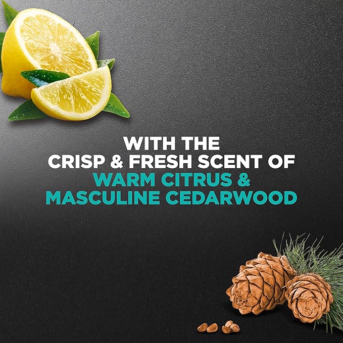 DOVE MEN + CARE Body and Face Wash Exfoliating Sea Salt + Citrus 4 count for Men, with 24-Hour Nourishing Micromoisture Technology 18 fl oz