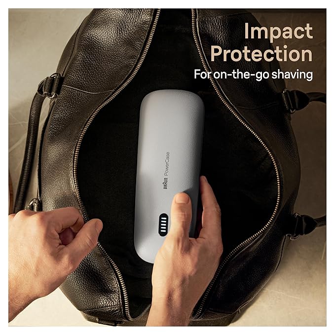 Braun Powercase for Electric Razors for Men, Compatible with Braun Series 9 Pro, Series 9 and Series 8 Electric Shavers, Portable Shaver Case, Charges for Up to 6 weeks