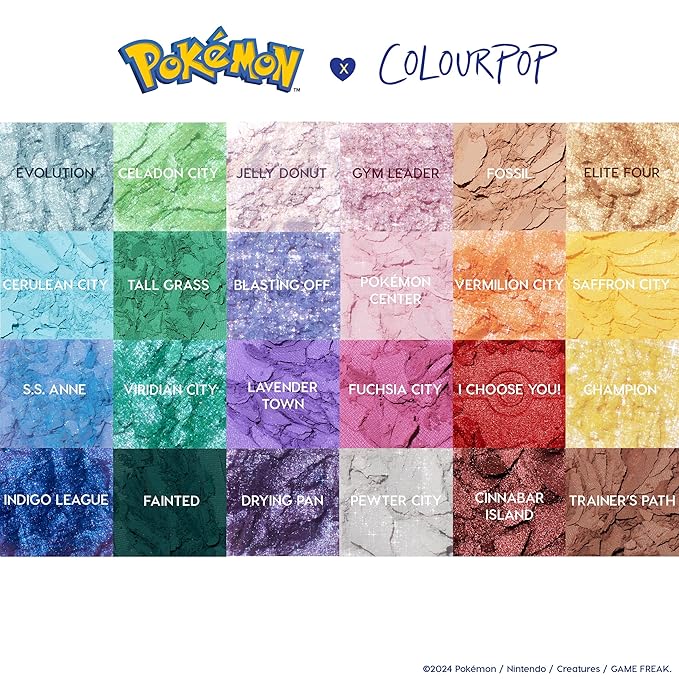 ColourPop x Pokémon Pallet Town Eyeshadow Palette